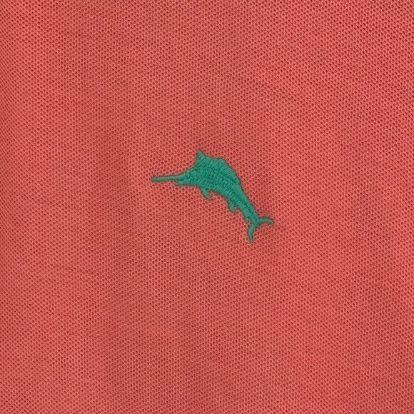Tommy Bahama Island Zone Coral Polo Shirt mens size medium - Picture 5 of 12